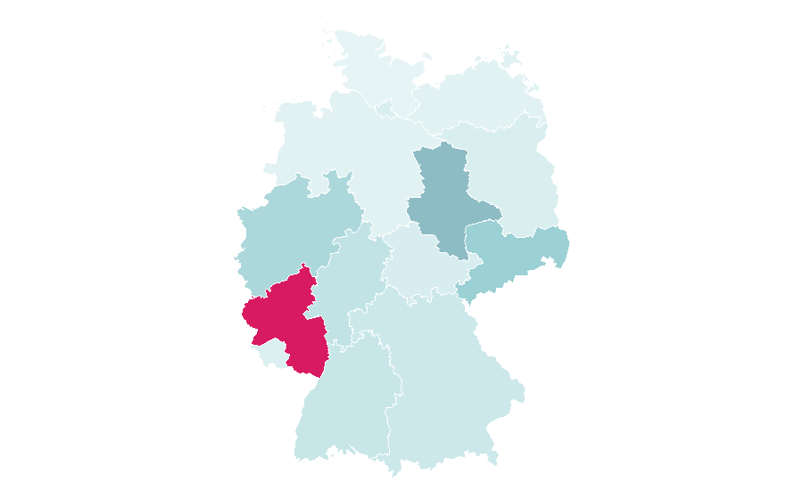 Affinity by region — Chemical industry, Germany