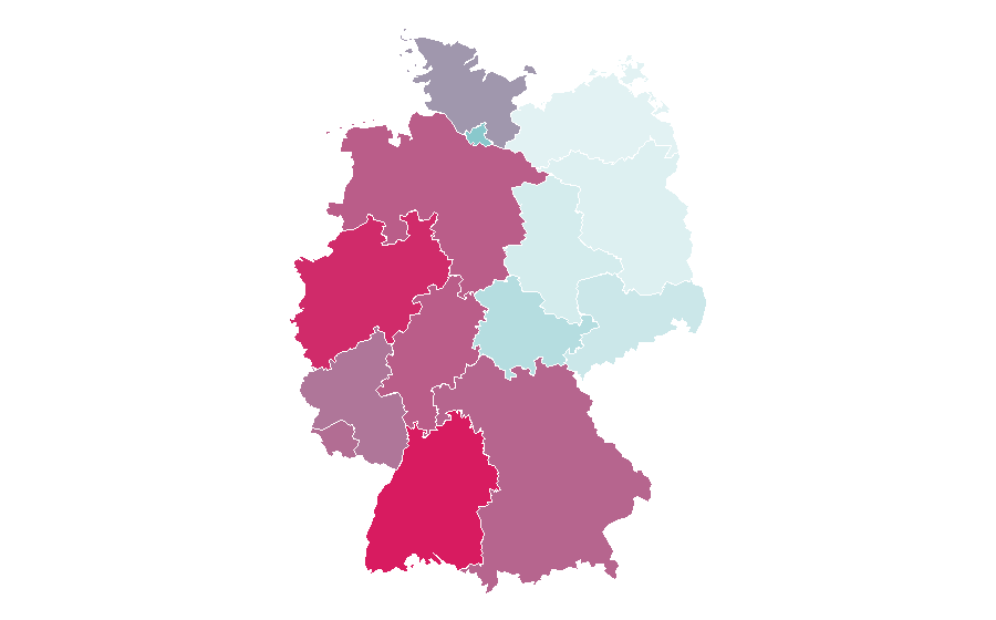 Affinity by region — Chicken nugget, Germany