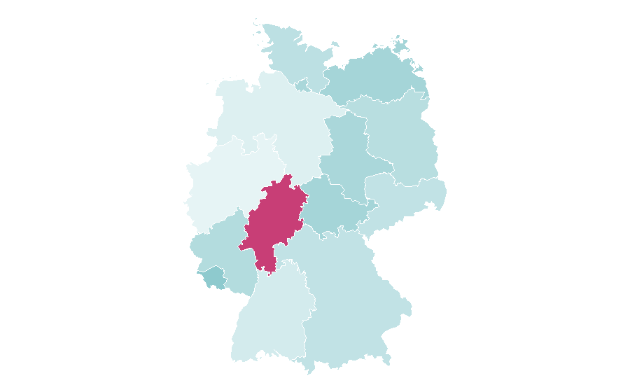 Affiniteit per regio — Chihuahua (dog), Duitsland
