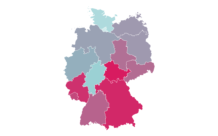 Affinity by region — Children's song, Germany