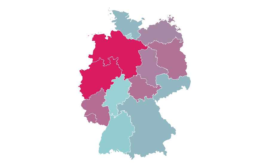 Afinidad por región — Children's television series, Alemania