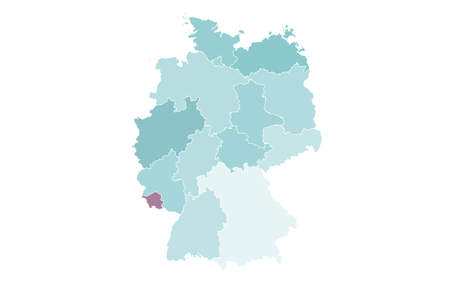 Affinity by region — Chinese martial arts, Germany