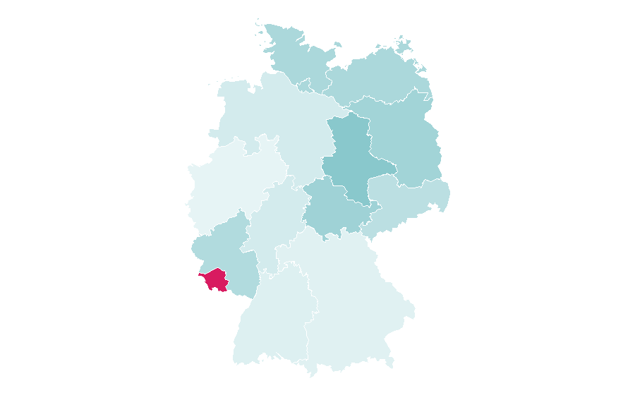 Affinity by region — Chivalric romance, Germany