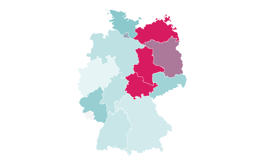 Affinity by region — Chocolate Lovers, Germany