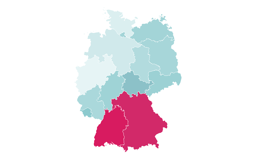 Affinity by region — Chocolate milk, Germany