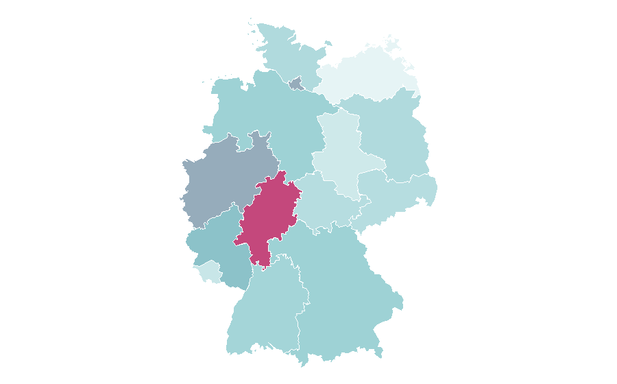 Affinity by region — Christian Bale, Germany