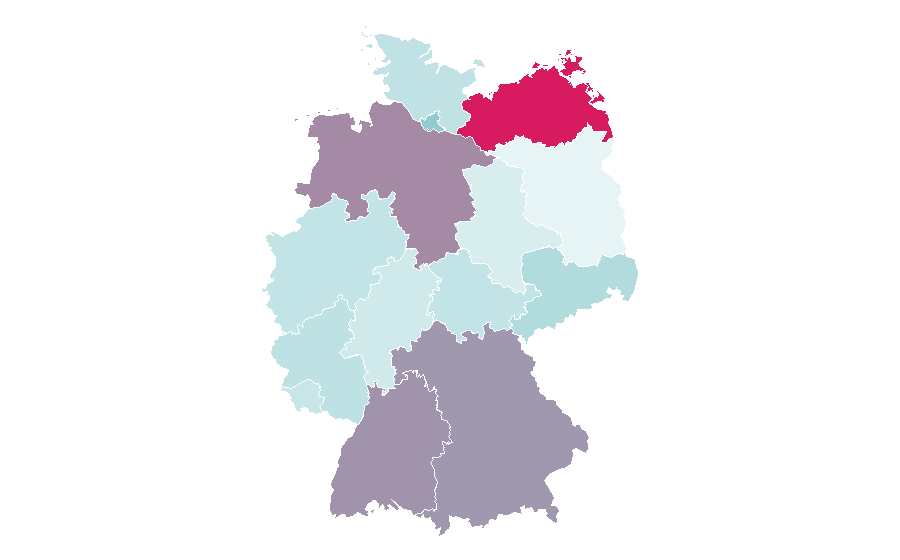 Affinity by region — Christian Church, Germany