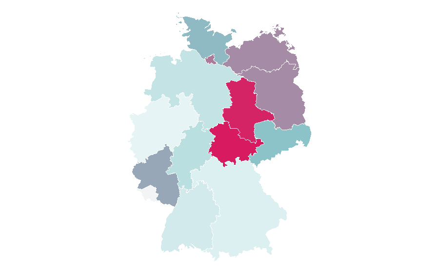 Affinity by region — Christian hip hop, Germany