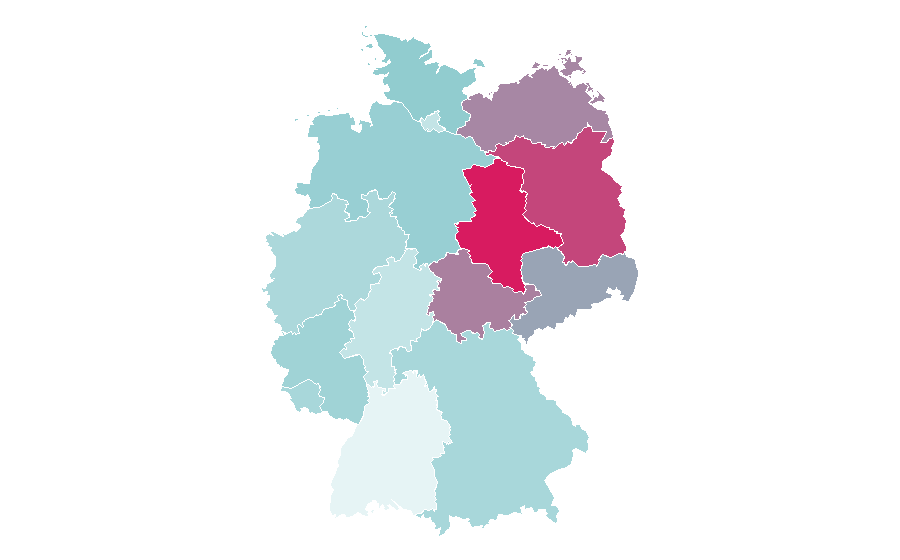 Affinity by region — Christine Baranski, Germany