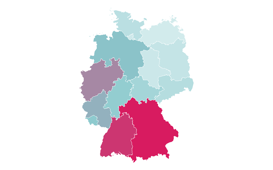 Affinity by region — Christmas card, Germany