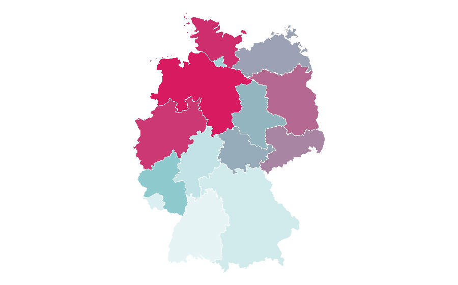 Affinität nach Region — Christoph Maria Herbst, Deutschland