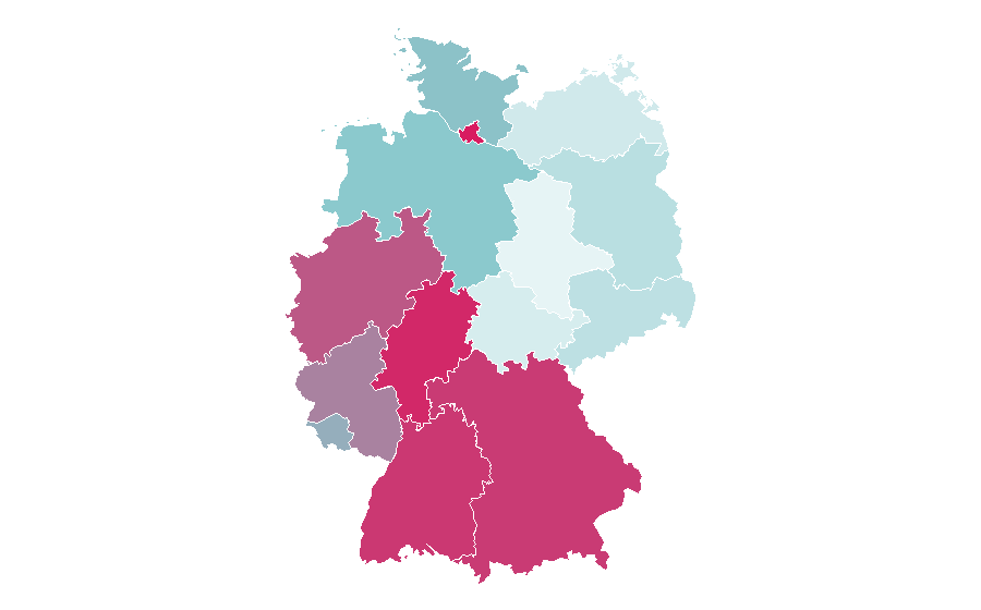 Affinity by region — Chrono24, Germany