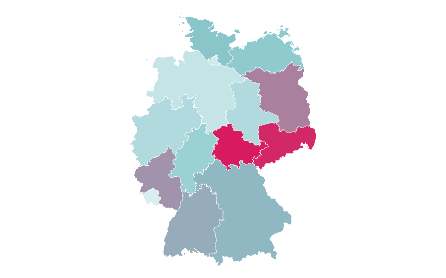Affinity by region — Cicero (magazine), Germany
