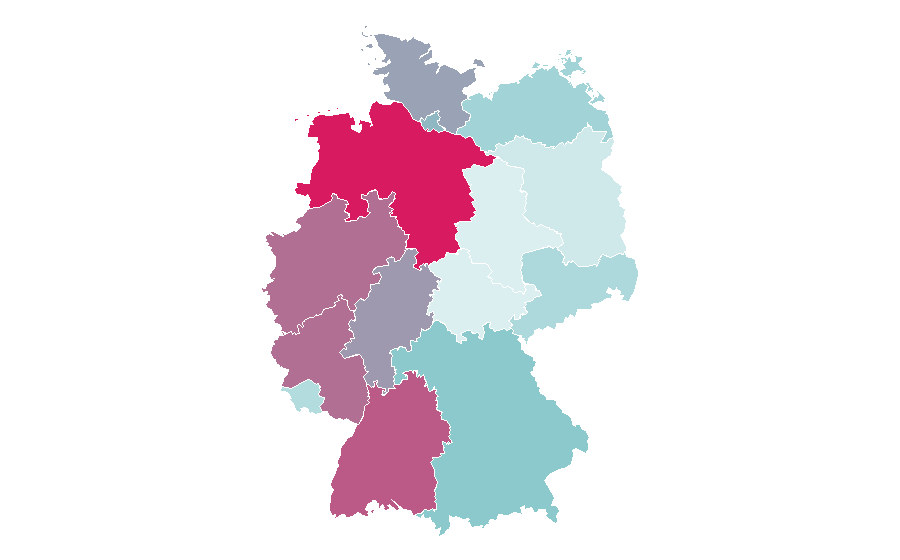 Affinity by region — Circuit training, Germany