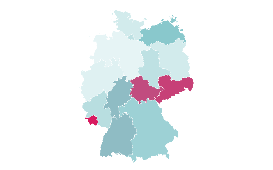 Affinity by region — Civil and political rights, Germany