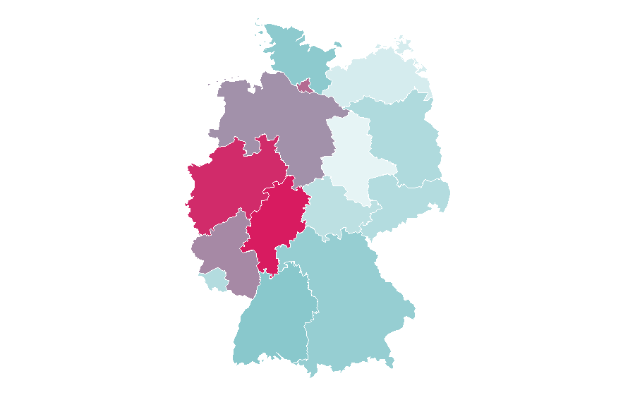 Affinity by region — Civil engineer, Germany