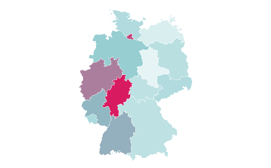 Affinity by region — Civil law (legal system), Germany