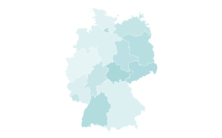 Affinity by region — Civil society, Germany