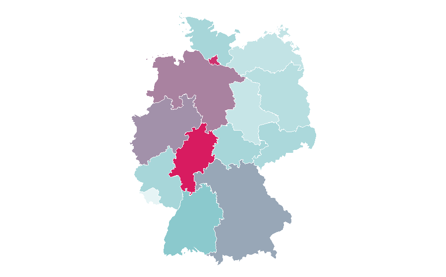 Affinity by region — Class (education), Germany
