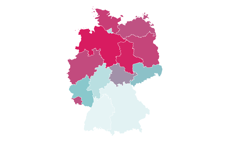 Affinity by region — Claude-Oliver Rudolph, Germany