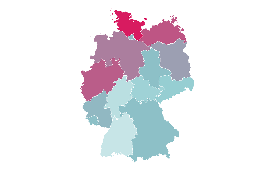 Affinity by region — Claudia Effenberg, Germany
