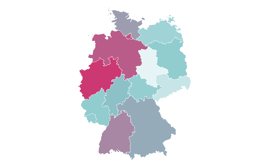 Affinity by region — Climate change, Germany