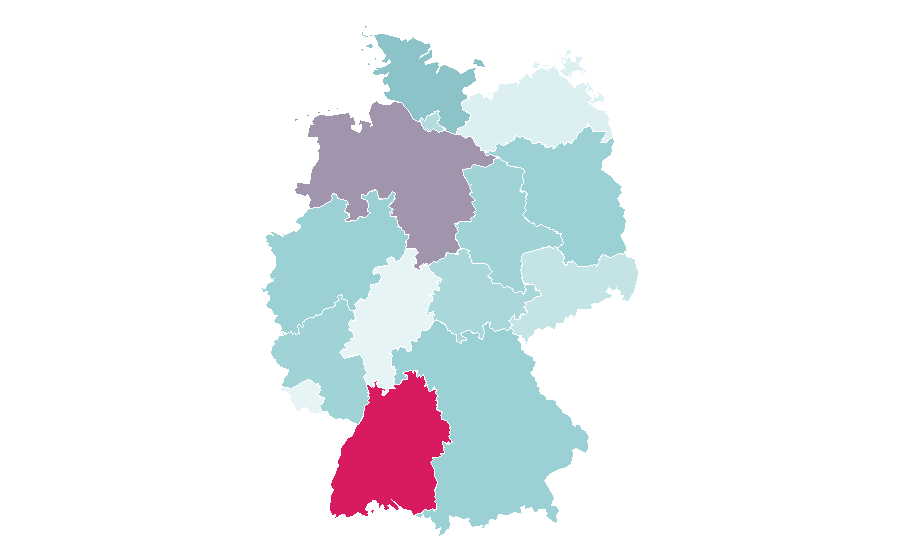 Affinity by region — Climate change mitigation, Germany