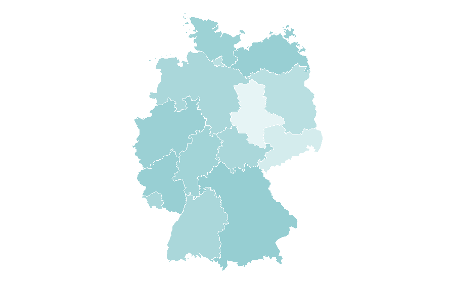 Affinity by region — Climbing wall, Germany
