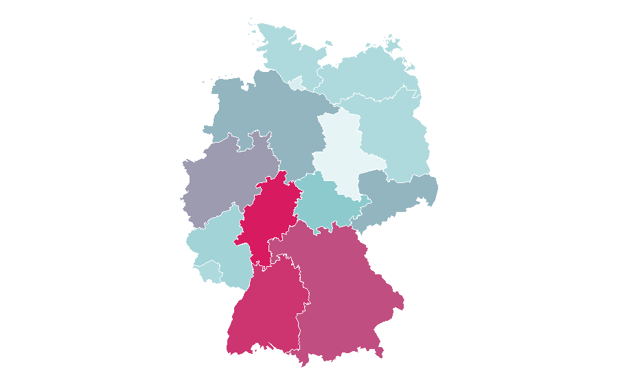 Affinity by region — Cloud, Germany