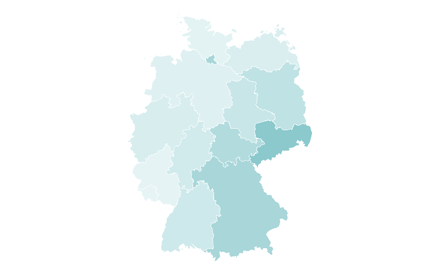 Affinity by region — Club Mate, Germany