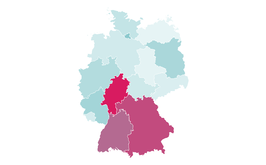 Affinity by region — CNBC, Germany