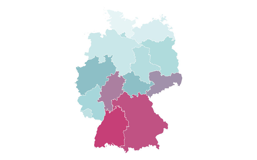 Afinidad por región — Coating, Alemania