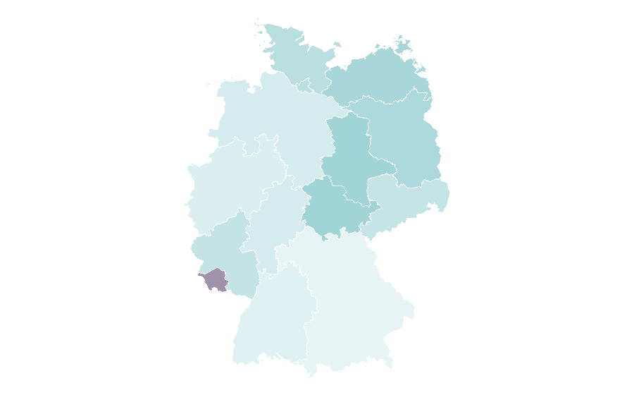 Affinity by region — Coffee lovers, Germany