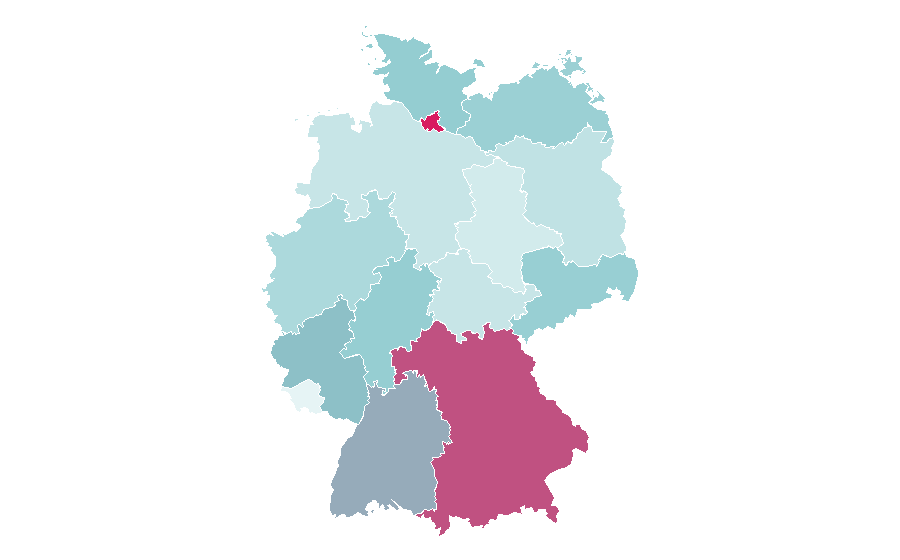 Affinity by region — Coffee roasting, Germany