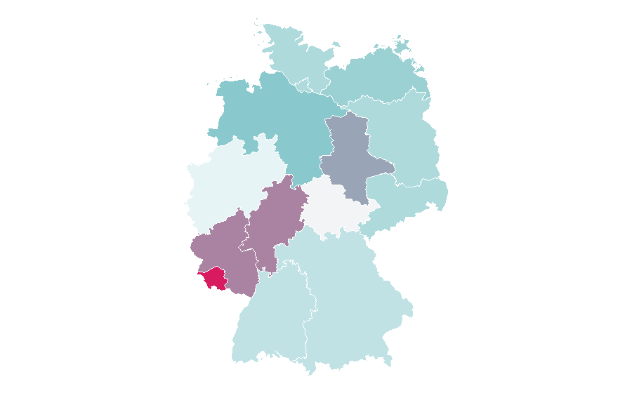 Affinity by region — Coin collecting, Germany