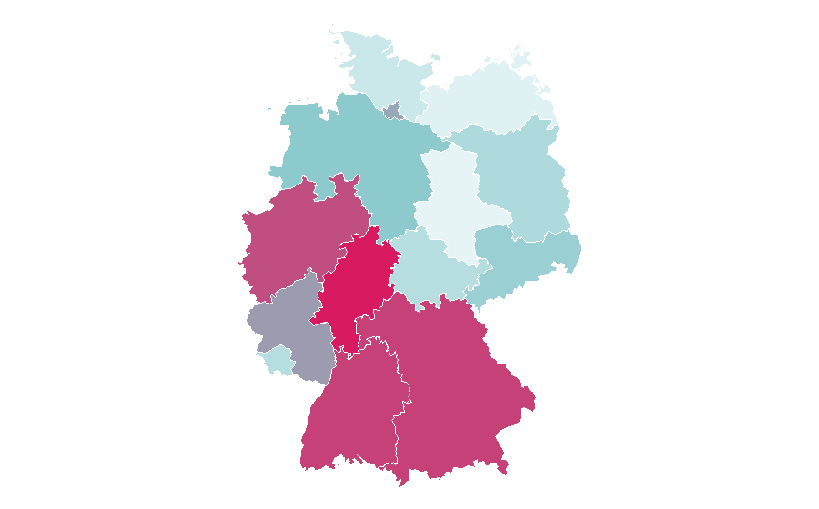 Affinity by region — Collagen, Germany