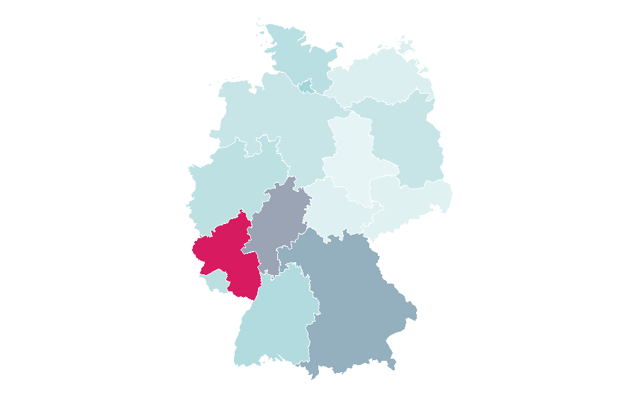 Affinity by region — College football, Germany
