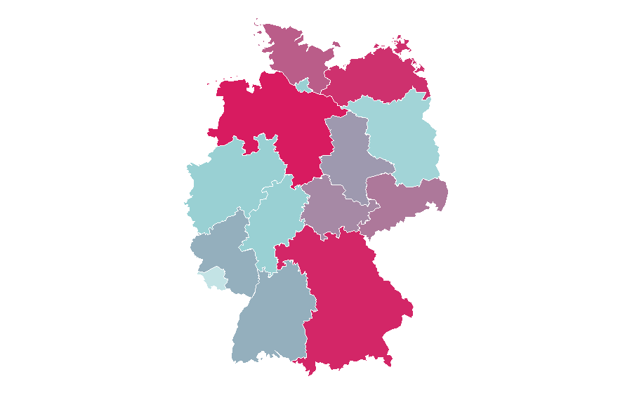Affinità per regione — Combine harvester, Germania
