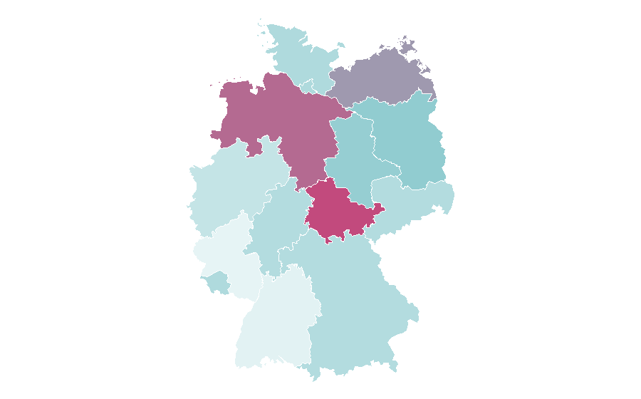 Affinity by region — Comedy Central, Germany