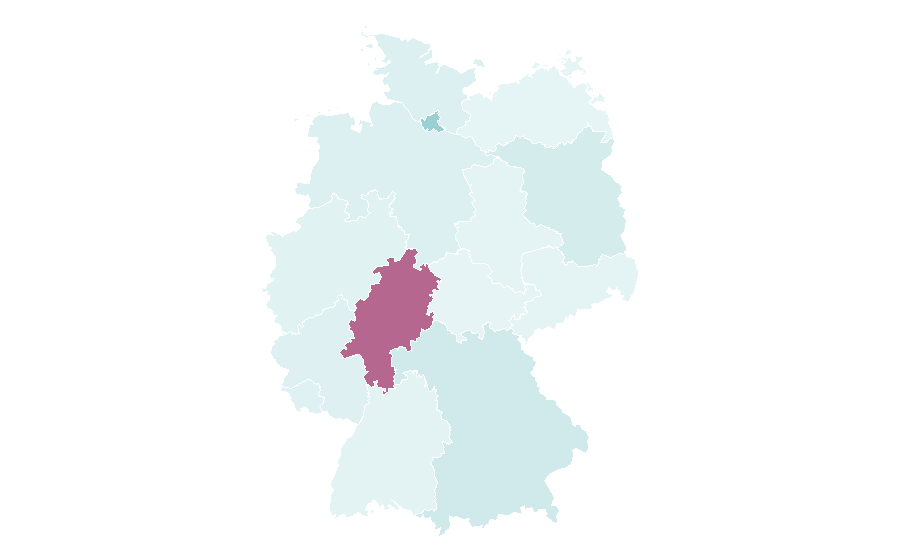 Affinity by region — Comedy club, Germany