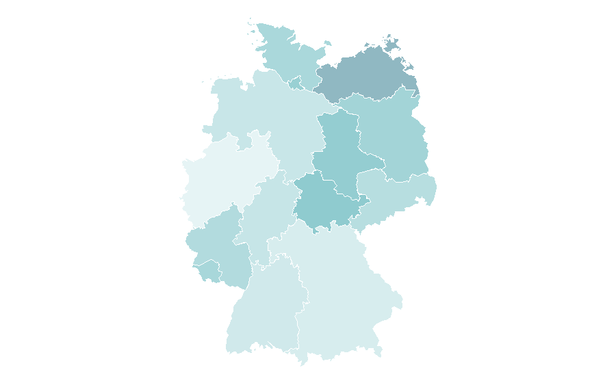 Affinity by region — Comedy music, Germany