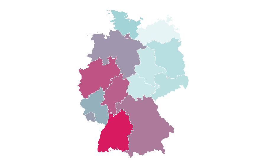 Affinity by region — Como 1907, Germany