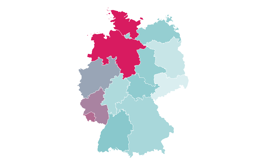 Affinity by region — Companion dog, Germany