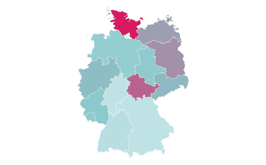 Affinity by region — Computer Bild, Germany