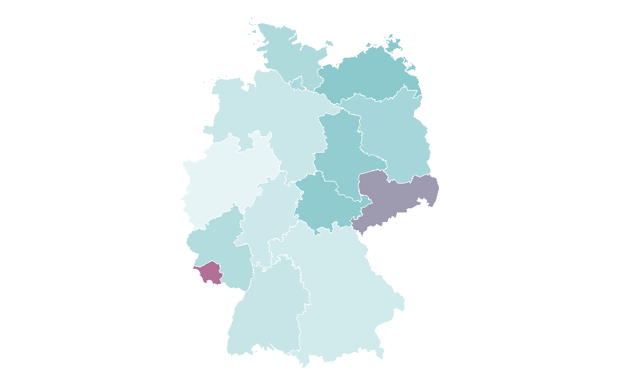 Affinité par région — Computer graphics, Allemagne