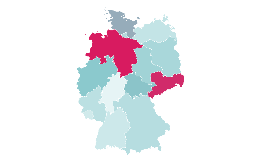 Affinité par région — Computer memory, Allemagne
