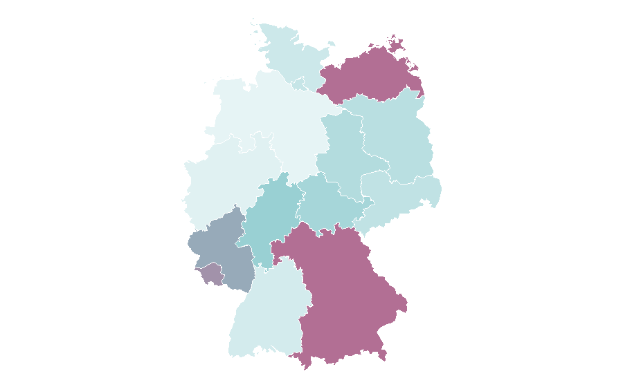 Affinity by region — Computer virus, Germany