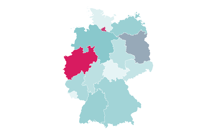 Affinity by region — Conditioner (chemistry), Germany
