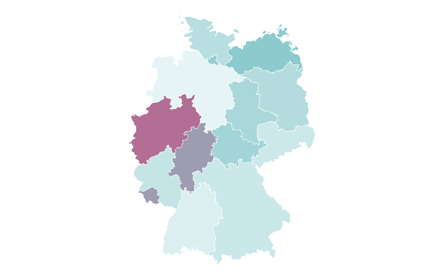 Affinity by region — Congo national football team, Germany