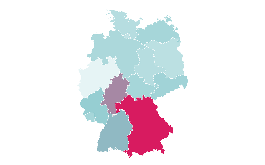 Affinity by region — Conium maculatum, Germany